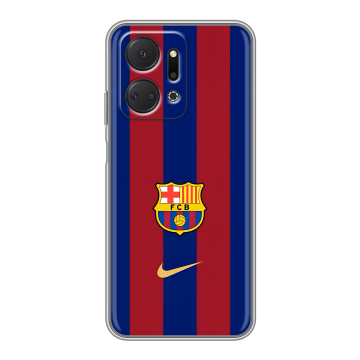 Силиконовый чехол на Huawei Honor X7a Plus с принтом Барселона Barcelona
