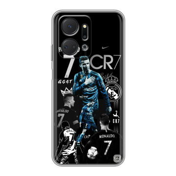 Силиконовый чехол на Huawei Honor X7a Plus с принтом Реал Роналдо Силиконовый чехол на Huawei Honor X7a Plus с принтом Реал Роналдо