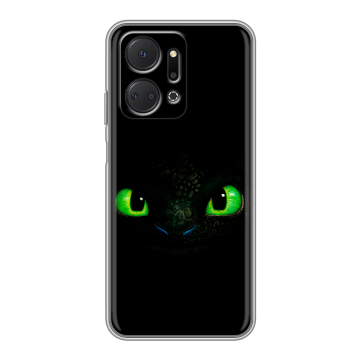 Силиконовый чехол на Huawei Honor X7a Plus с принтом Как приручить дракона
