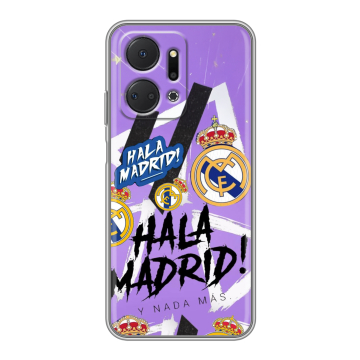 Силиконовый чехол на Huawei Honor X7a Plus с принтом Real Madrid Реал Мадрид