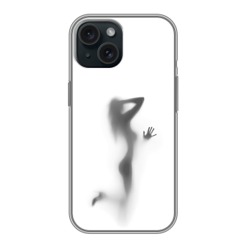 Силиконовый чехол на Iphone 15 с принтом Силуэт Силиконовый чехол на Iphone 15 с принтом Силуэт