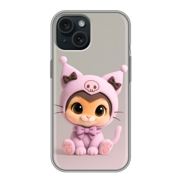 Силиконовый чехол на Iphone 15 с принтом Куроми Kuromi Силиконовый чехол на Iphone 15 с принтом Куроми Kuromi