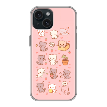 Силиконовый чехол на Iphone 15 с принтом Hello Kitty Хелоу Кити Силиконовый чехол на Iphone 15 с принтом Hello Kitty Хелоу Кити