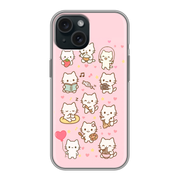 Силиконовый чехол на Iphone 15 с принтом Hello Kitty Хелоу Кити Силиконовый чехол на Iphone 15 с принтом Hello Kitty Хелоу Кити