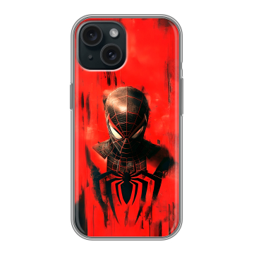 Силиконовый чехол на Iphone 15 с принтом человек паук spiderman Силиконовый чехол на Iphone 15 с принтом человек паук spiderman