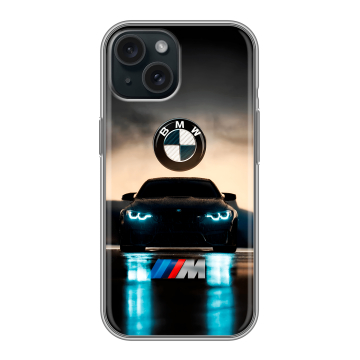 Силиконовый чехол на Iphone 15 с принтом БМВ BMW Силиконовый чехол на Iphone 15 с принтом БМВ BMW