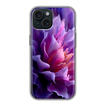 Силиконовый чехол на Iphone 15 с принтом женский цветы Силиконовый чехол на Iphone 15 с принтом женский цветы