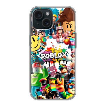 Силиконовый чехол на Iphone 15 с принтом Roblox Роблокс Силиконовый чехол на Iphone 15 с принтом Roblox Роблокс