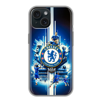 Силиконовый чехол на Iphone 15 с принтом Chelsea Челси