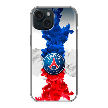 Силиконовый чехол на Iphone 15 с принтом PSG ПСЖ