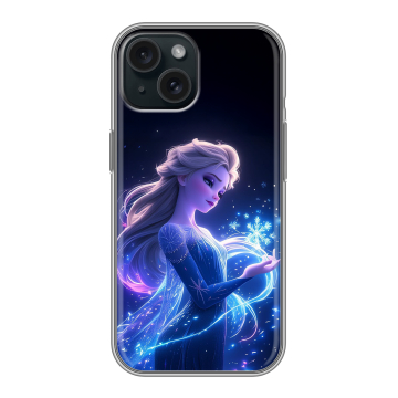 Силиконовый чехол на Iphone 15 с принтом Холодное сердце Frozen Силиконовый чехол на Iphone 15 с принтом Холодное сердце Frozen