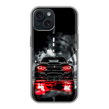 Силиконовый чехол на Iphone 15 с принтом BMW БМВ Силиконовый чехол на Iphone 15 с принтом BMW БМВ