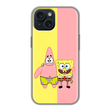 Силиконовый чехол на Iphone 15 с принтом Спанч боб Спанчбоб Силиконовый чехол на Iphone 15 с принтом Спанч боб Спанчбоб