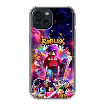 Силиконовый чехол на Iphone 15 с принтом Roblox Роблокс Силиконовый чехол на Iphone 15 с принтом Roblox Роблокс
