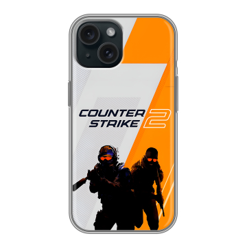 Силиконовый чехол на Iphone 15 с принтом Counter Strike Силиконовый чехол на Iphone 15 с принтом Counter Strike