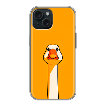Силиконовый чехол на Iphone 15 с принтом Смешная утка