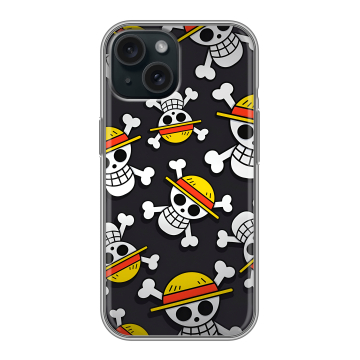 Силиконовый чехол на Iphone 15 с принтом One Piece Ван Пис
