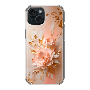 Силиконовый чехол на Iphone 15 с принтом женский