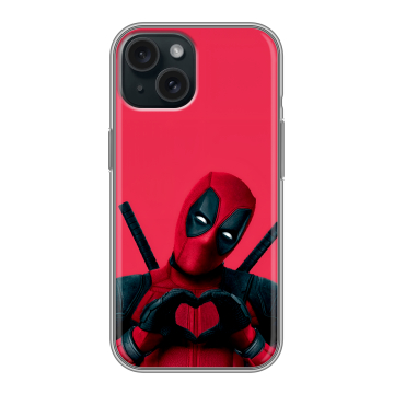 Силиконовый чехол на Iphone 15 с принтом Дедпул Deadpool Силиконовый чехол на Iphone 15 с принтом Дедпул Deadpool