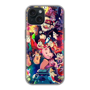 Силиконовый чехол на Iphone 15 с принтом Gravity Falls Гравити Фолз Силиконовый чехол на Iphone 15 с принтом Gravity Falls Гравити Фолз