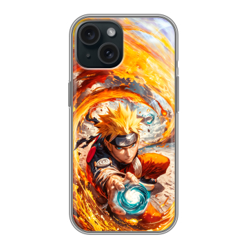 Силиконовый чехол на Iphone 15 с принтом Аниме Наруто Naruto Силиконовый чехол на Iphone 15 с принтом Аниме Наруто Naruto