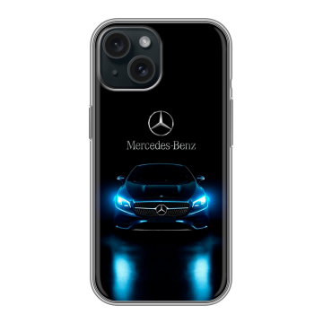 Силиконовый чехол на Iphone 15 с принтом Mercedes Мерседес Силиконовый чехол на Iphone 15 с принтом Mercedes Мерседес