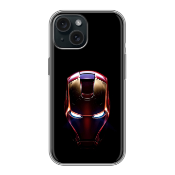 Силиконовый чехол на Iphone 15 с принтом IronMan Железный человек Силиконовый чехол на Iphone 15 с принтом IronMan Железный человек