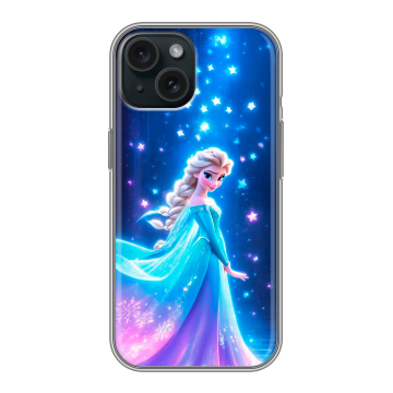 Силиконовый чехол на Iphone 15 с принтом Холодное сердце Frozen Силиконовый чехол на Iphone 15 с принтом Холодное сердце Frozen