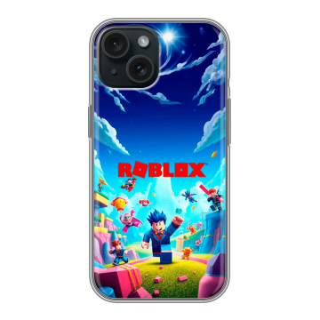 Силиконовый чехол на Iphone 15 с принтом Roblox Роблокс Силиконовый чехол на Iphone 15 с принтом Roblox Роблокс