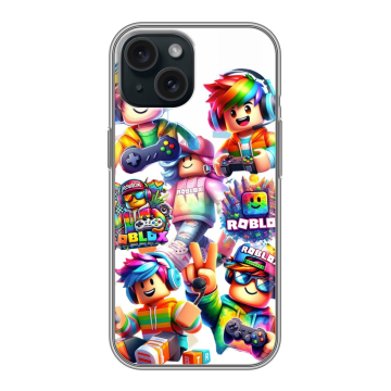 Силиконовый чехол на Iphone 15 с принтом Roblox Роблокс Силиконовый чехол на Iphone 15 с принтом Roblox Роблокс