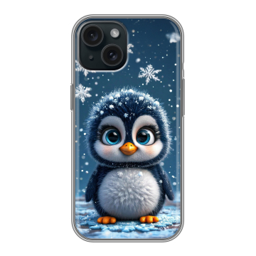 Силиконовый чехол на Iphone 15 с принтом Новый год