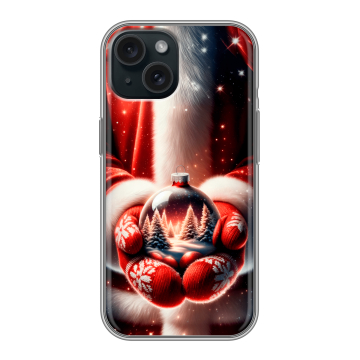 Силиконовый чехол на Iphone 15 с принтом Новый год