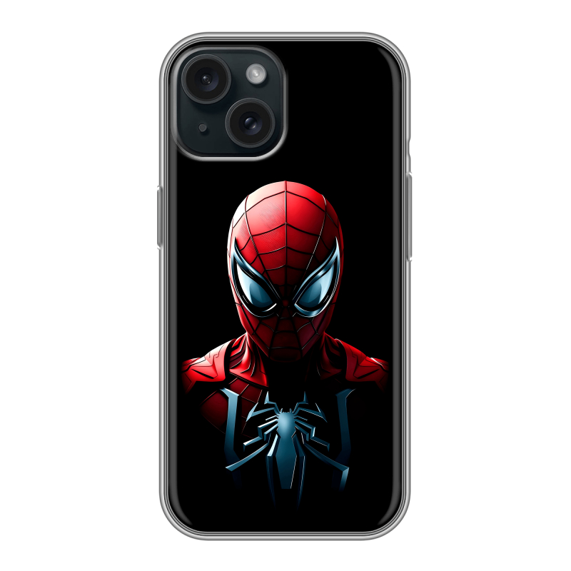 Силиконовый чехол на Iphone 15 с принтом Spiderman Человек паук Силиконовый чехол на Iphone 15 с принтом Spiderman Человек паук