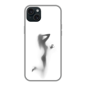 Силиконовый чехол на Iphone 15 Plus с принтом Силуэт Силиконовый чехол на Iphone 15 Plus с принтом Силуэт