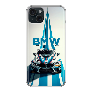 Силиконовый чехол на Iphone 15 Plus с принтом БМВ BMW Силиконовый чехол на Iphone 15 Plus с принтом БМВ BMW
