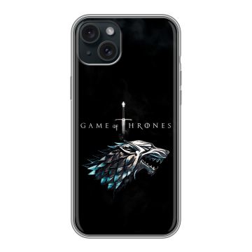 Силиконовый чехол на Iphone 15 Plus с принтом Игра Престолов Game Thrones