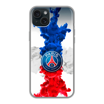 Силиконовый чехол на Iphone 15 Plus с принтом PSG ПСЖ Силиконовый чехол на Iphone 15 Plus с принтом PSG ПСЖ
