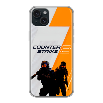 Силиконовый чехол на Iphone 15 Plus с принтом Counter Strike Силиконовый чехол на Iphone 15 Plus с принтом Counter Strike