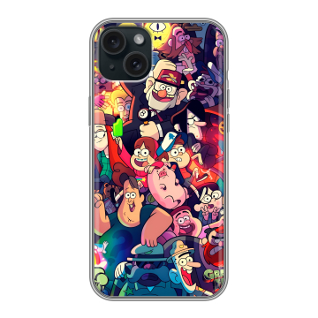 Силиконовый чехол на Iphone 15 Plus с принтом Gravity Falls Гравити Фолз Силиконовый чехол на Iphone 15 Plus с принтом Gravity Falls Гравити Фолз