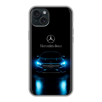 Силиконовый чехол на Iphone 15 Plus с принтом Mercedes Мерседес Силиконовый чехол на Iphone 15 Plus с принтом Mercedes Мерседес