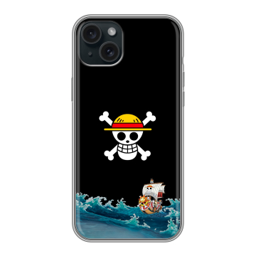 Силиконовый чехол на Iphone 15 Plus с принтом One Piece Ван Пис