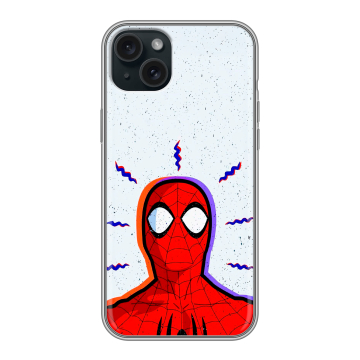 Силиконовый чехол на Iphone 15 Plus с принтом Spiderman Человек паук Силиконовый чехол на Iphone 15 Plus с принтом Spiderman Человек паук