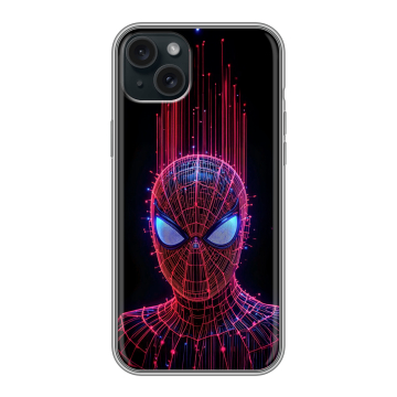 Силиконовый чехол на Iphone 15 Plus с принтом Spiderman Человек паук Силиконовый чехол на Iphone 15 Plus с принтом Spiderman Человек паук