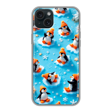 Силиконовый чехол на Iphone 15 Plus с принтом Новый год Силиконовый чехол на Iphone 15 Plus с принтом Новый год