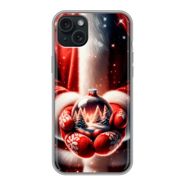 Силиконовый чехол на Iphone 15 Plus с принтом Новый год Силиконовый чехол на Iphone 15 Plus с принтом Новый год