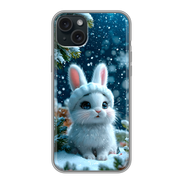 Силиконовый чехол на Iphone 15 Plus с принтом Новый год Силиконовый чехол на Iphone 15 Plus с принтом Новый год