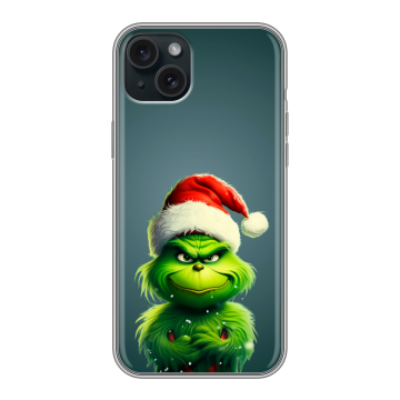 Силиконовый чехол на Iphone 15 Plus с принтом Новый год Силиконовый чехол на Iphone 15 Plus с принтом Новый год