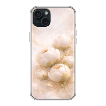 Силиконовый чехол на Iphone 15 Plus с принтом женский