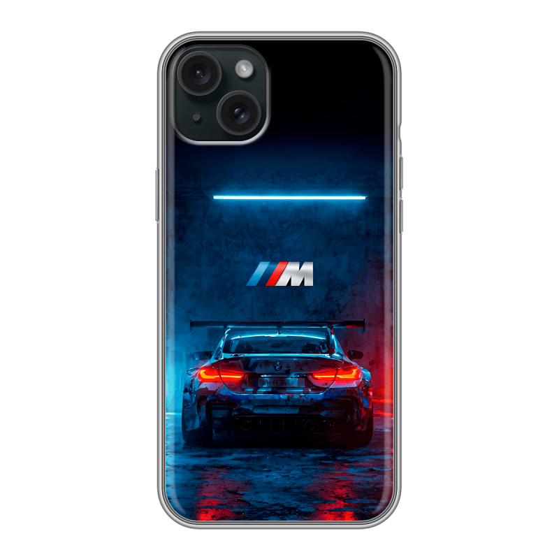 Силиконовый чехол на Iphone 15 Plus с принтом BMW БМВ Силиконовый чехол на Iphone 15 Plus с принтом BMW БМВ