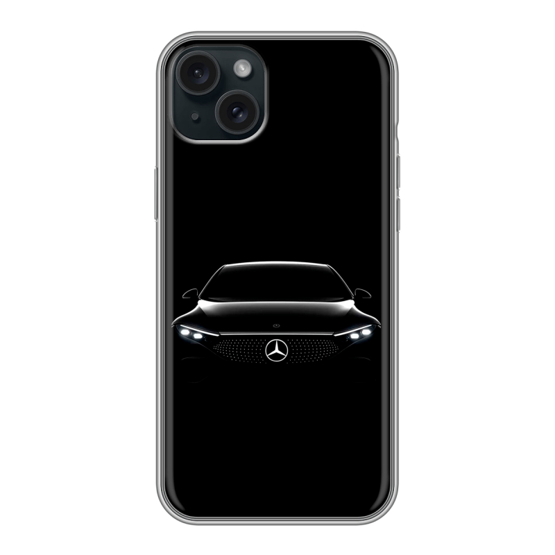 Силиконовый чехол на Iphone 15 Plus с принтом Mercedes Мерседес Силиконовый чехол на Iphone 15 Plus с принтом Mercedes Мерседес